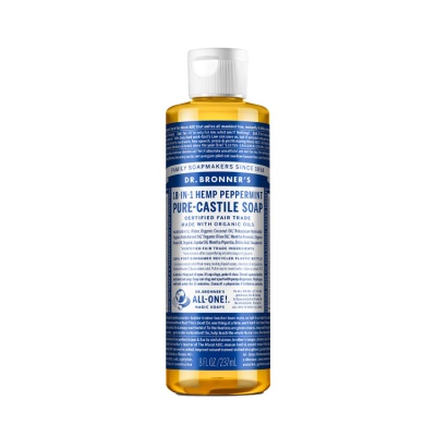 Dr Bronners Peppermint Castile Liquid Soap 237ml